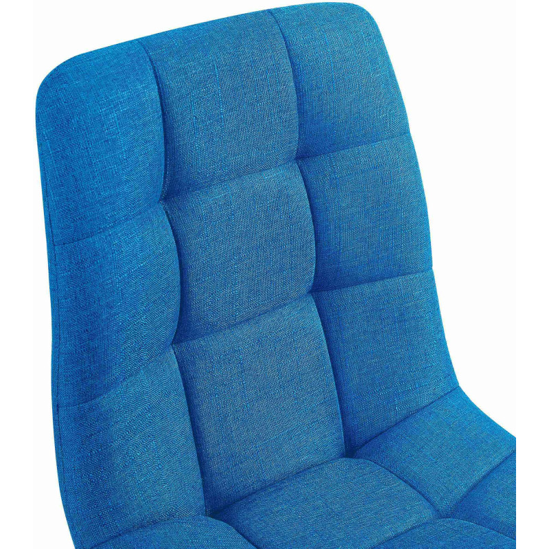 Lot de 2 chaises de salle à manger tissu Tilde turquoise