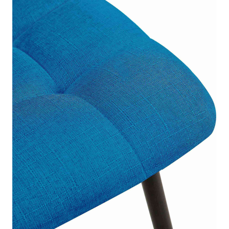 Lot de 2 chaises de salle à manger tissu Tilde turquoise