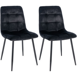 Lot de 2 chaises de salle à...
