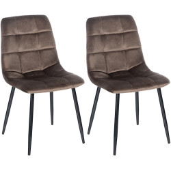 Lot de 2 chaises de salle à...