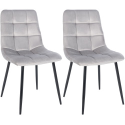Lot de 2 chaises de salle à...