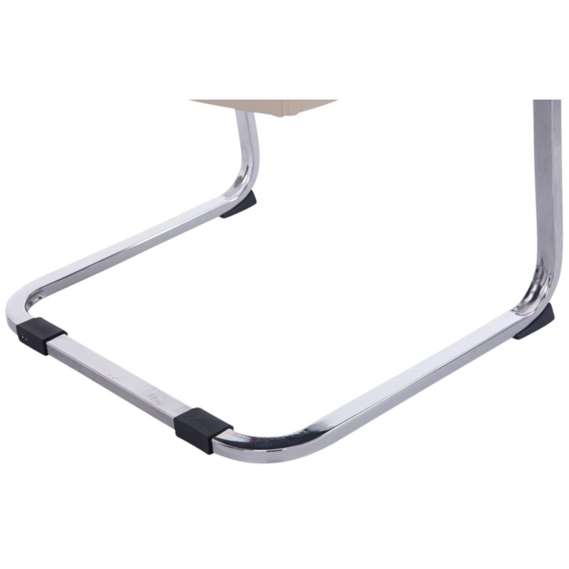 Lot de 2 chaises cantilever XL Anubis crème
