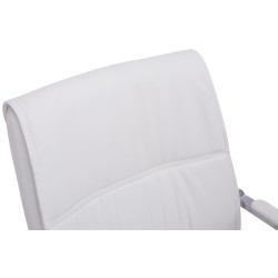 Set de 2 sillas Cantiléver Anubis en piel sintética Blanco