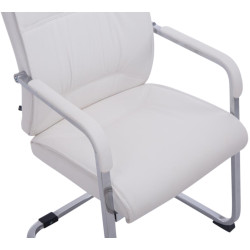 Lot de 2 chaises cantilever XL Anubis blanc
