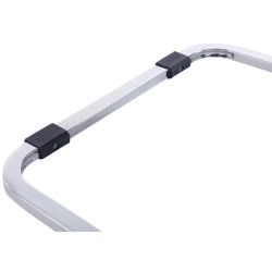 Set di 2 sedie a sbalzo XXL Anubis in similpelle bianco