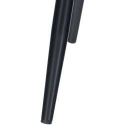 Lot de 4 chaises de salle à manger Tilde velours noir