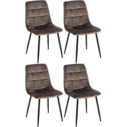 Lot de 4 chaises de salle à...