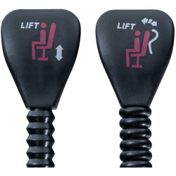 Fauteuil de bureau à fixation sur siège 1 noire