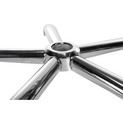 Repose-pieds rond chrom?