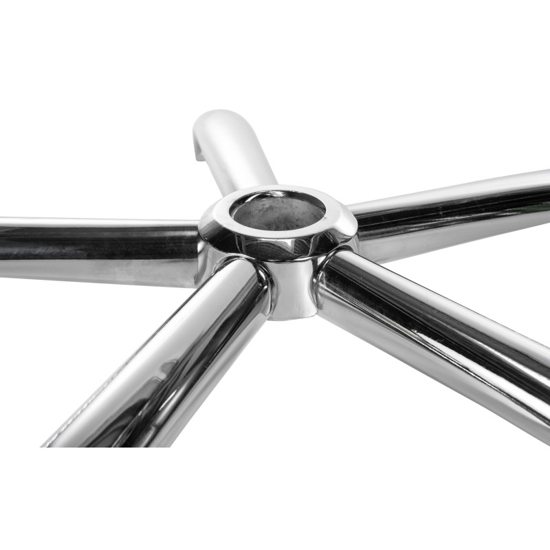 Repose-pieds rond chrom?