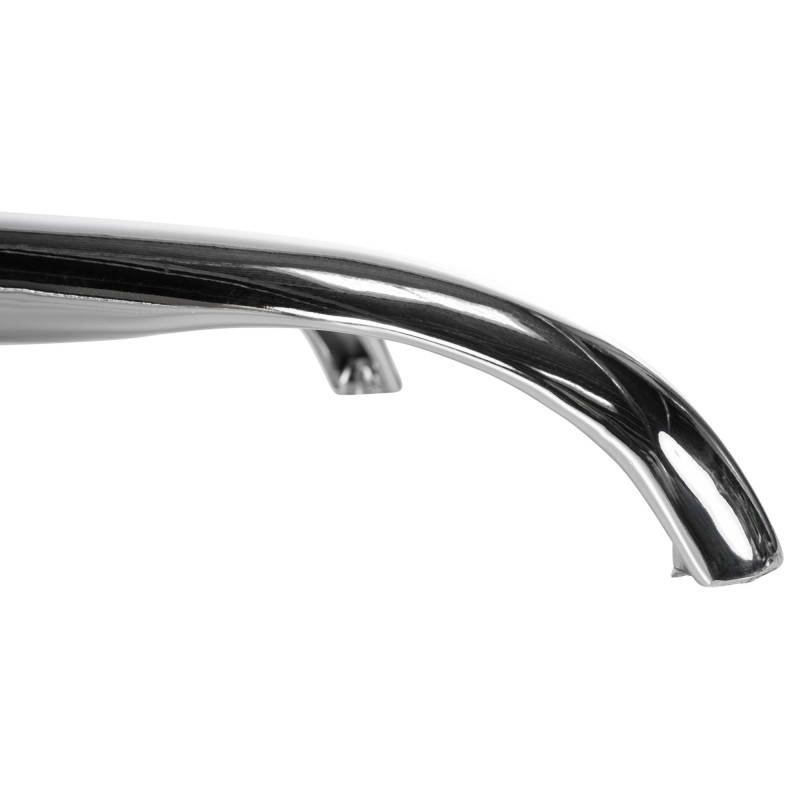 Repose-pieds rond chrom?