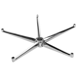 Base carrée chromée