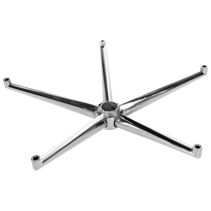 Repose-pieds carr? chrom?