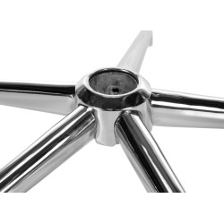 Base carrée chromée