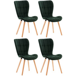 Lot de 4 chaises Elda en...
