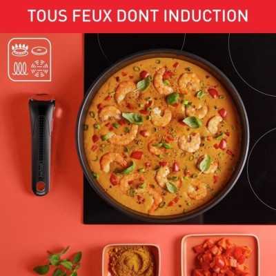 TEFAL INGENIO Emotion On Batterie de cuisine 13 p, Induction, Acier inoxydable, Revetement antiadhésif, Poeles, Casseroles