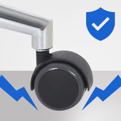 Fauteuil de bureau Chicago, cuir artificiel, noyer/noir