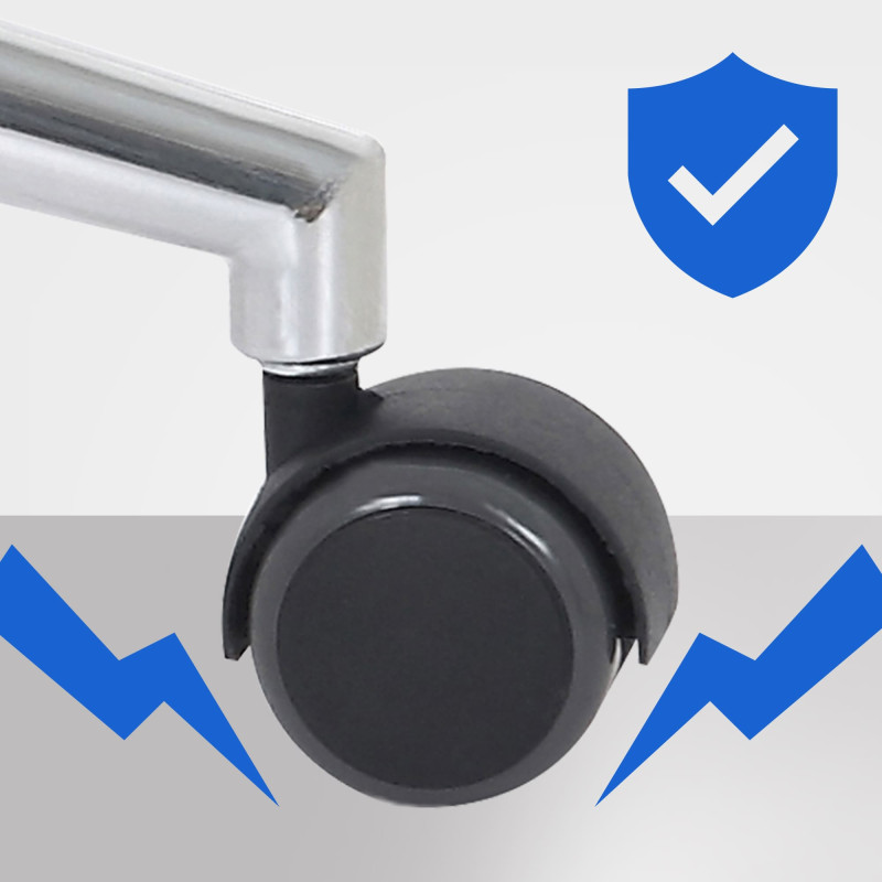 Sedia da ufficio Chicago in similpelle Noce/nero