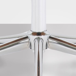 Fauteuil de bureau Chicago, cuir artificiel, noyer/noir