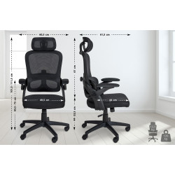 Fauteuil de bureau Garston noire