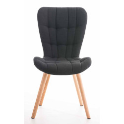Lot de 4 chaises Elda tissu...