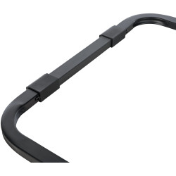 Silla De Conferencia Anubis en polipiel Negro/negro