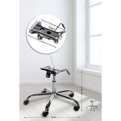 Fauteuil de bureau Frame 1 chromée