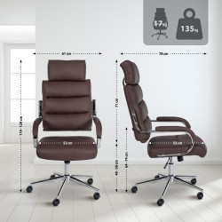 Fauteuil de bureau Campo marron