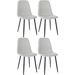 Lot de 4 chaises de salle à...
