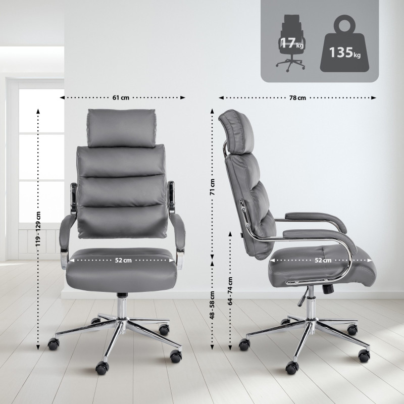 Fauteuil de bureau Campo grise