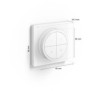 Philips Hue bouton télécommande Tap Dial Switch, blanc, permet le contrфle de plusieurs pieces ou une zone