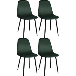 Lot de 4 chaises de salle à...