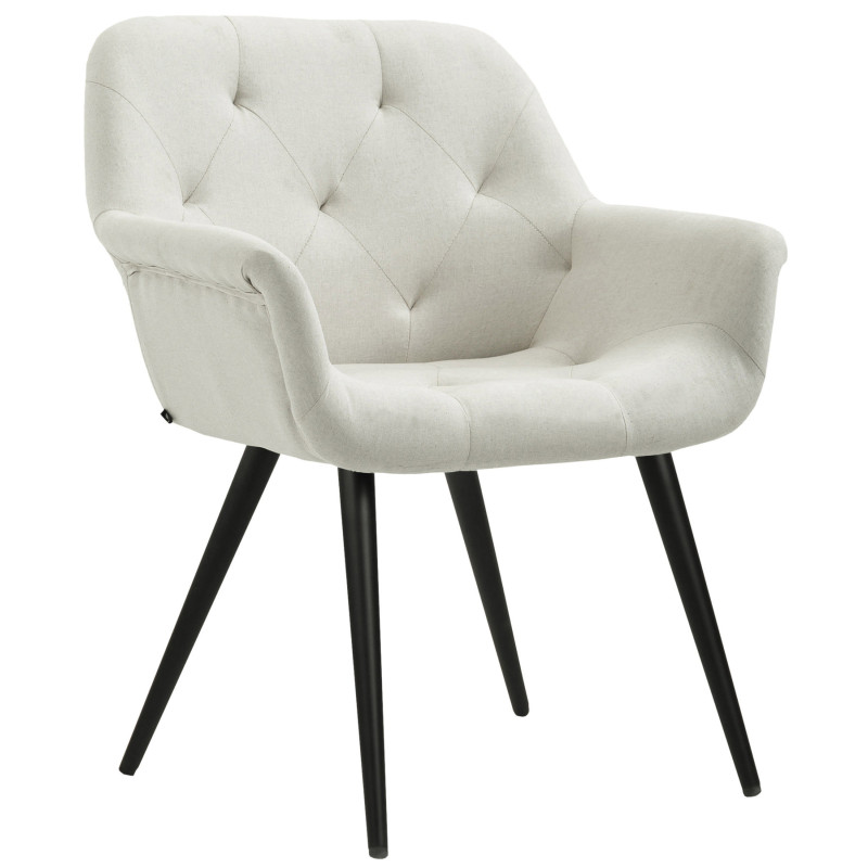 Chaise de salle à manger en tissu Langford beige