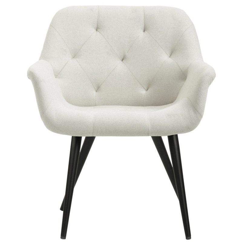 Chaise de salle à manger en tissu Langford beige