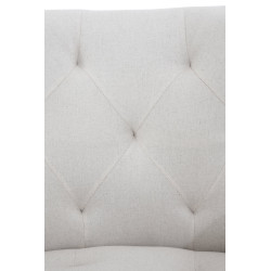 Chaise de salle à manger en tissu Langford beige