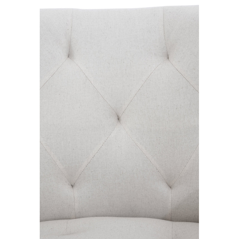 Chaise de salle à manger en tissu Langford beige