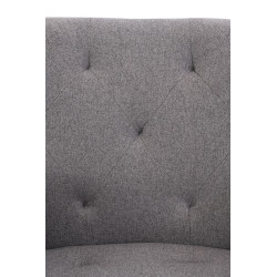 Chaise de salle à manger en tissu Langford gris