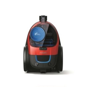 PHILIPS FC9330/09 Aspirateur traоneau sans sac PowerPro Compact - 900W - 76 dB - Filtre Anti-allergie -Rouge