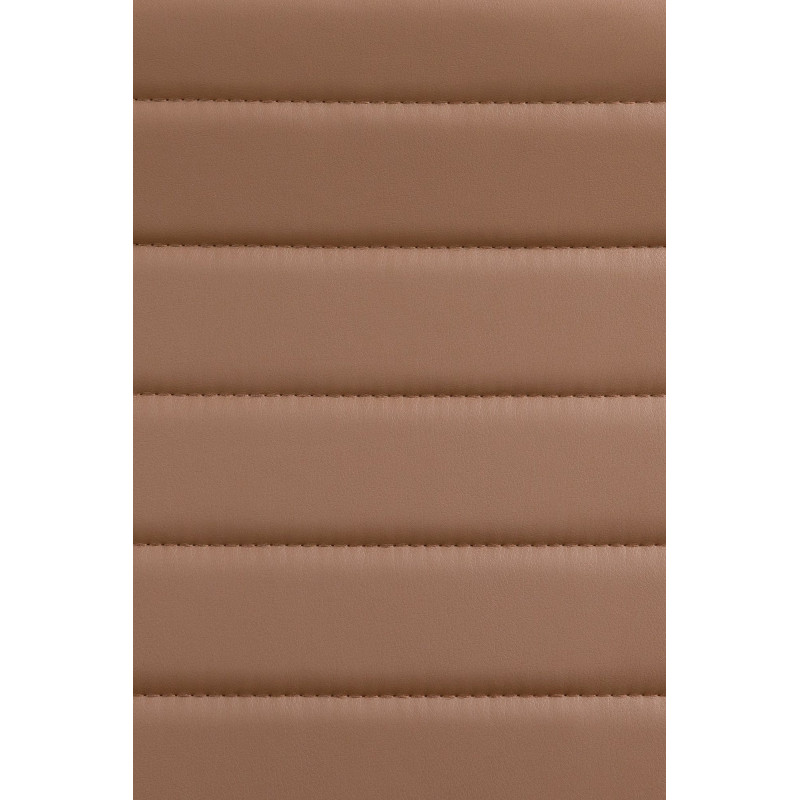 Fauteuil de bureau Havanna, simili cuir marron clair