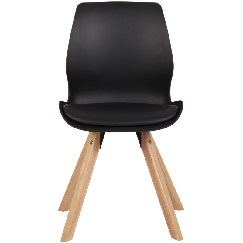 Chaise en plastique Luna noir