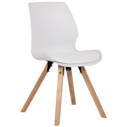 Chaise en plastique Luna blanc