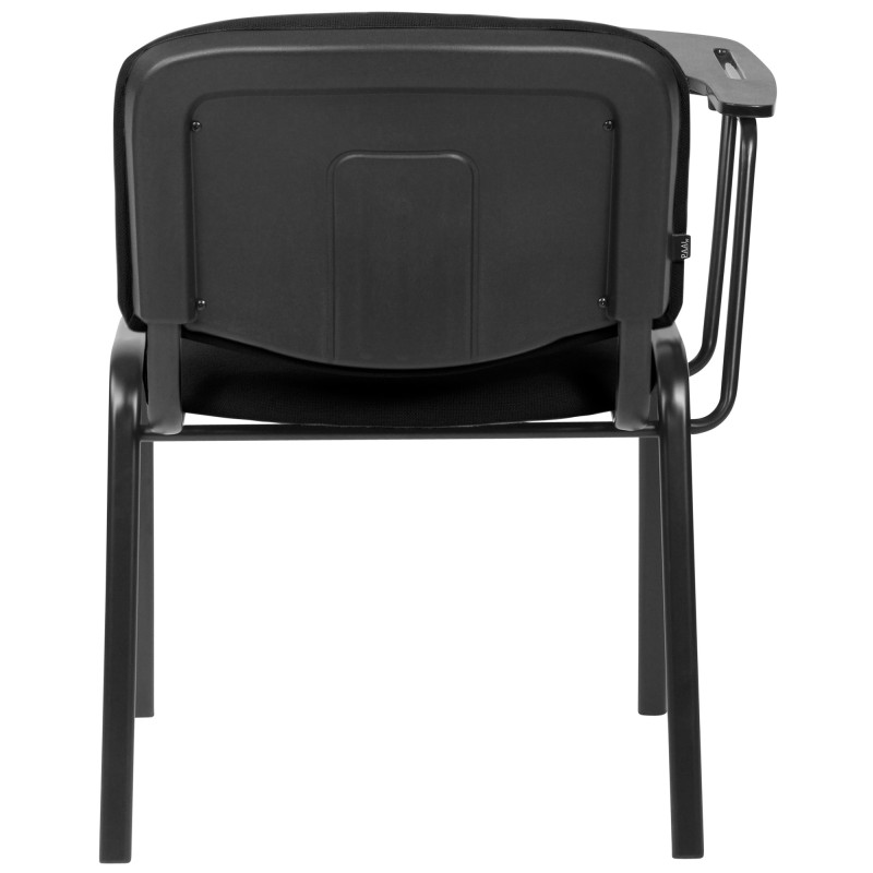 Chaise Ken XL avec table pliante en tissu noir