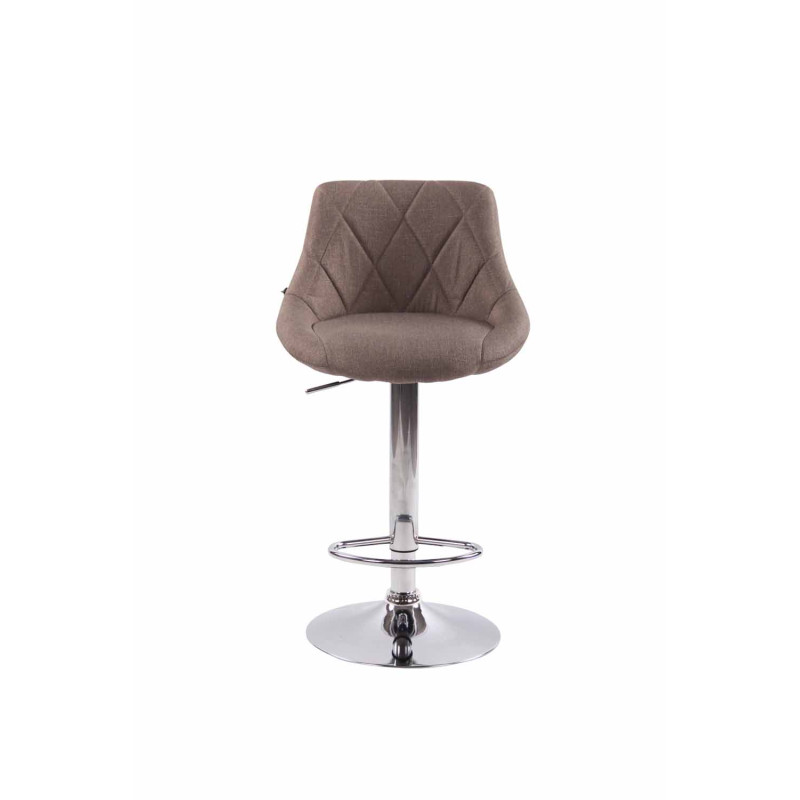 Lot de 2 tabourets de bar Lazio tissu C taupe