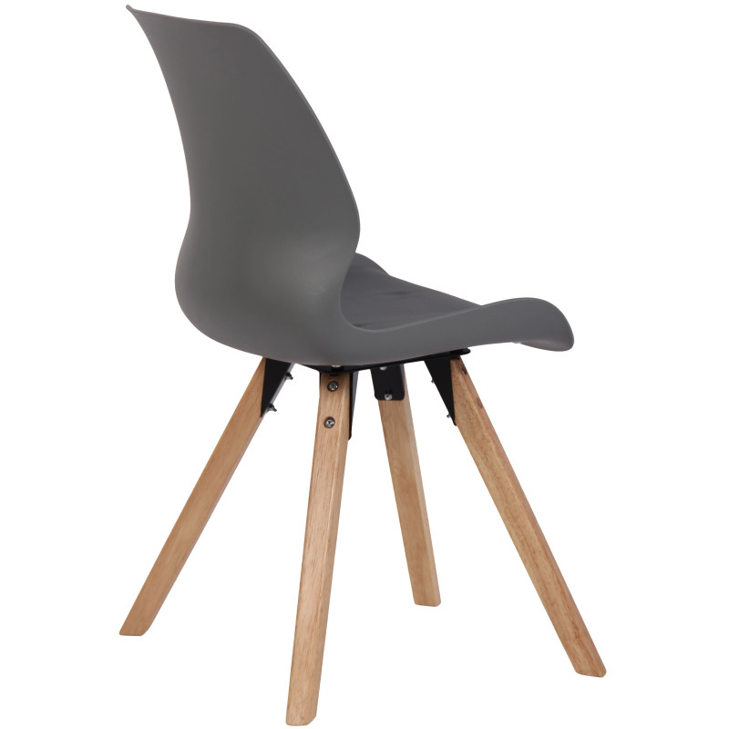 Chaise en plastique Luna gris