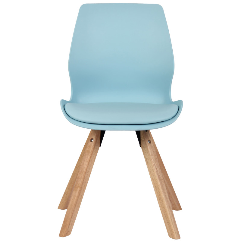 Chaise en plastique Luna bleu