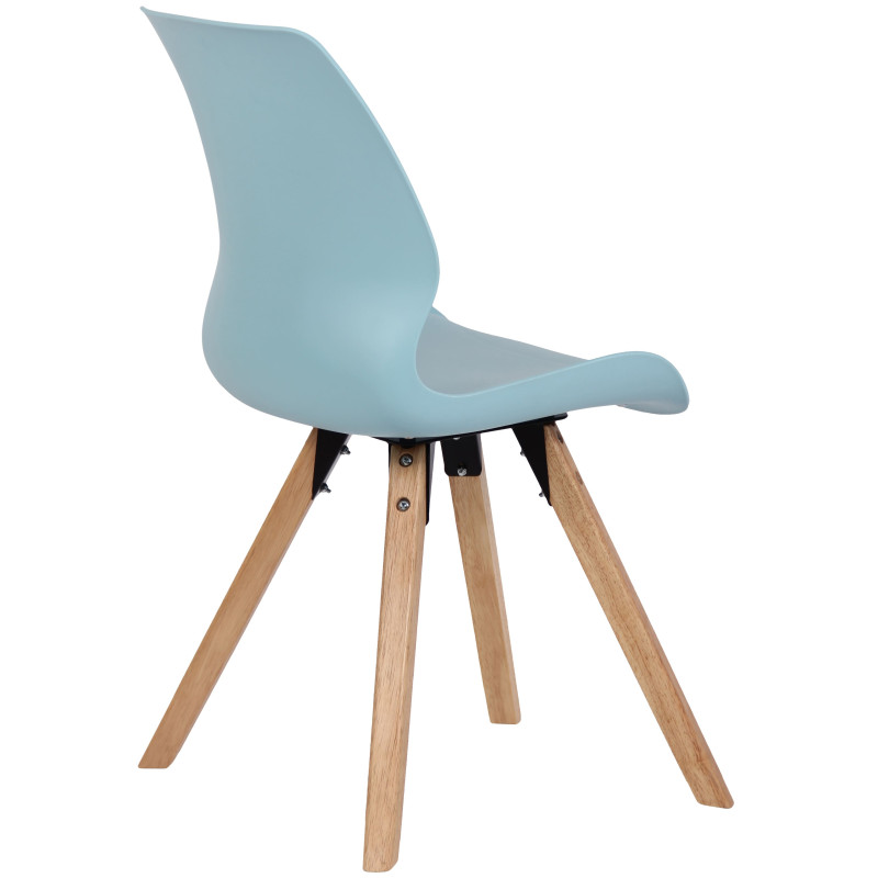 Chaise en plastique Luna bleu