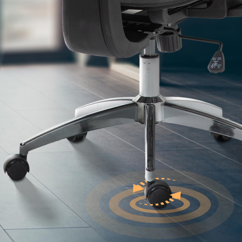 Fauteuil de bureau Deshler noire