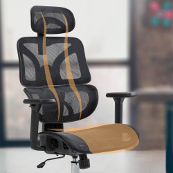 Fauteuil de bureau Deshler noire