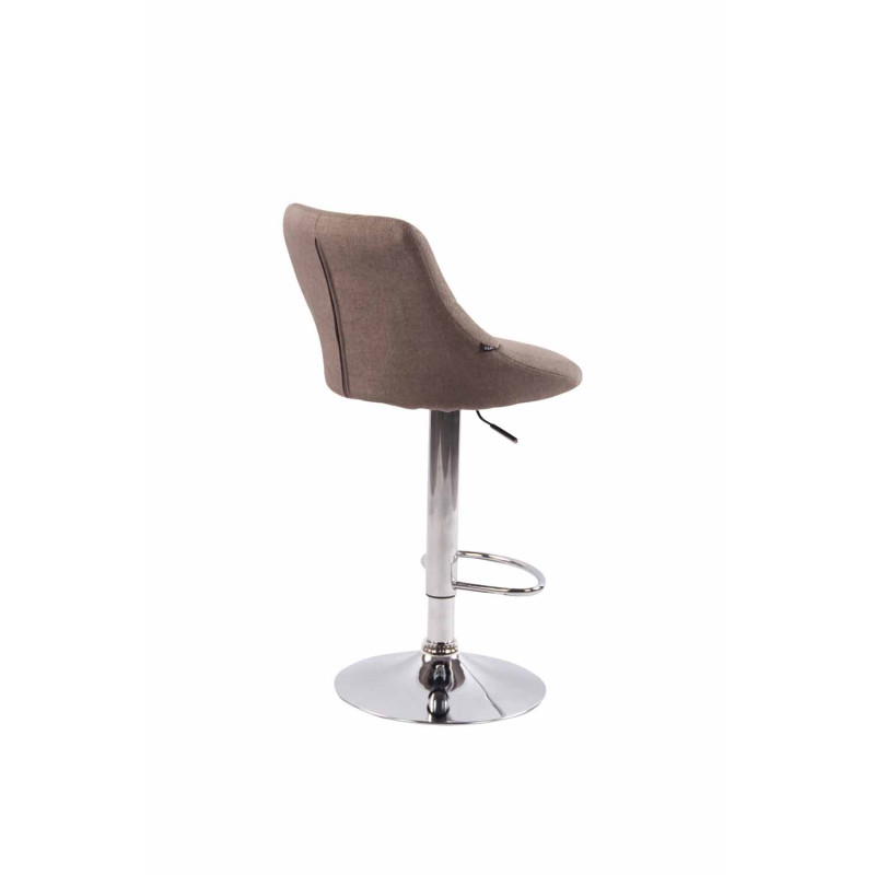 Lot de 2 tabourets de bar Lazio tissu C taupe