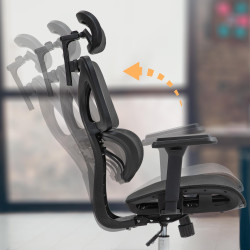 Fauteuil de bureau Deshler noire